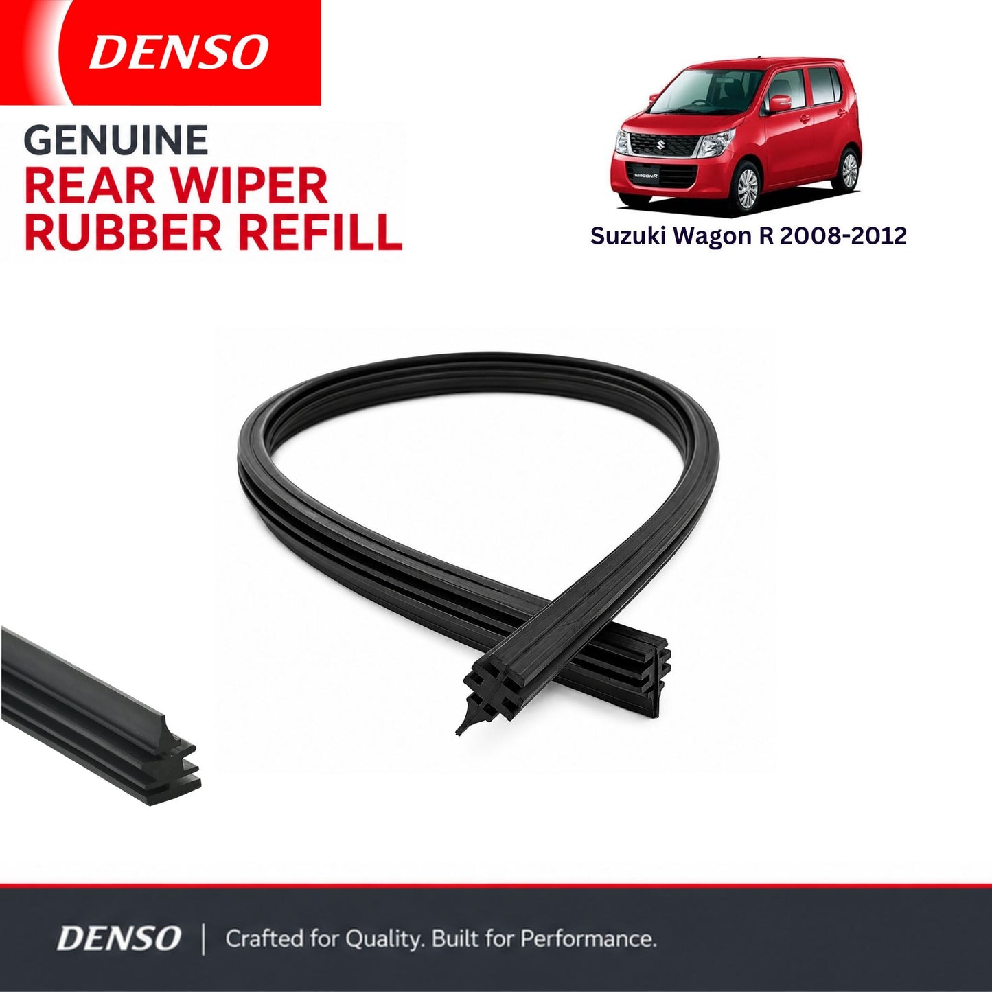 Denso Genuine rear wiper rubber for Suzuki Wagon R 2008-2012