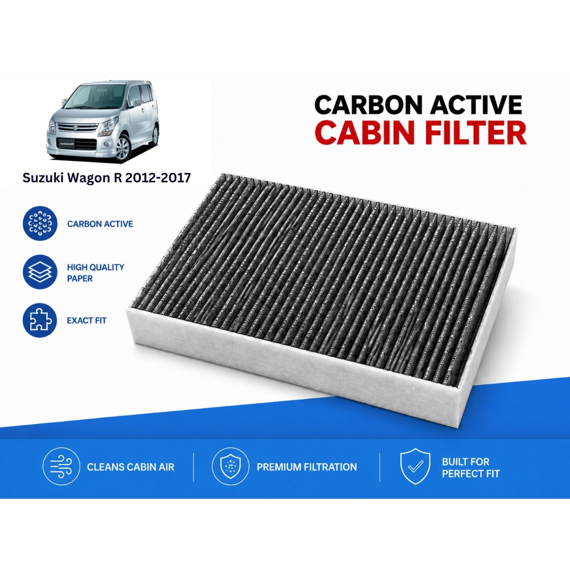 Suzuki Wagon R 2012-2017 Cabin Filter Carbon Active