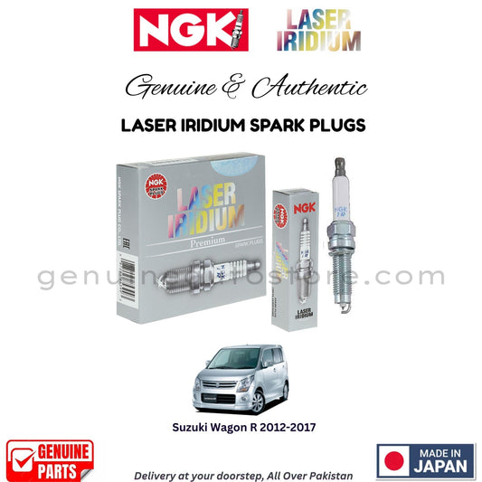Suzuki Wagon R 2012-2017 NGK LASER IRIDIUM SPARK PLUGS in Pakistan. 100% Genuine, Reliable, Best Price, Cash on Delivery Available