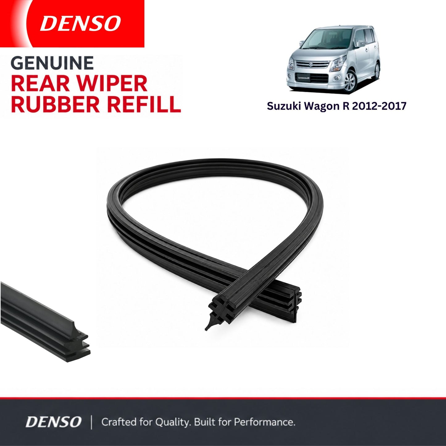 Denso Genuine rear wiper rubber for Suzuki Wagon R 2012-2017
