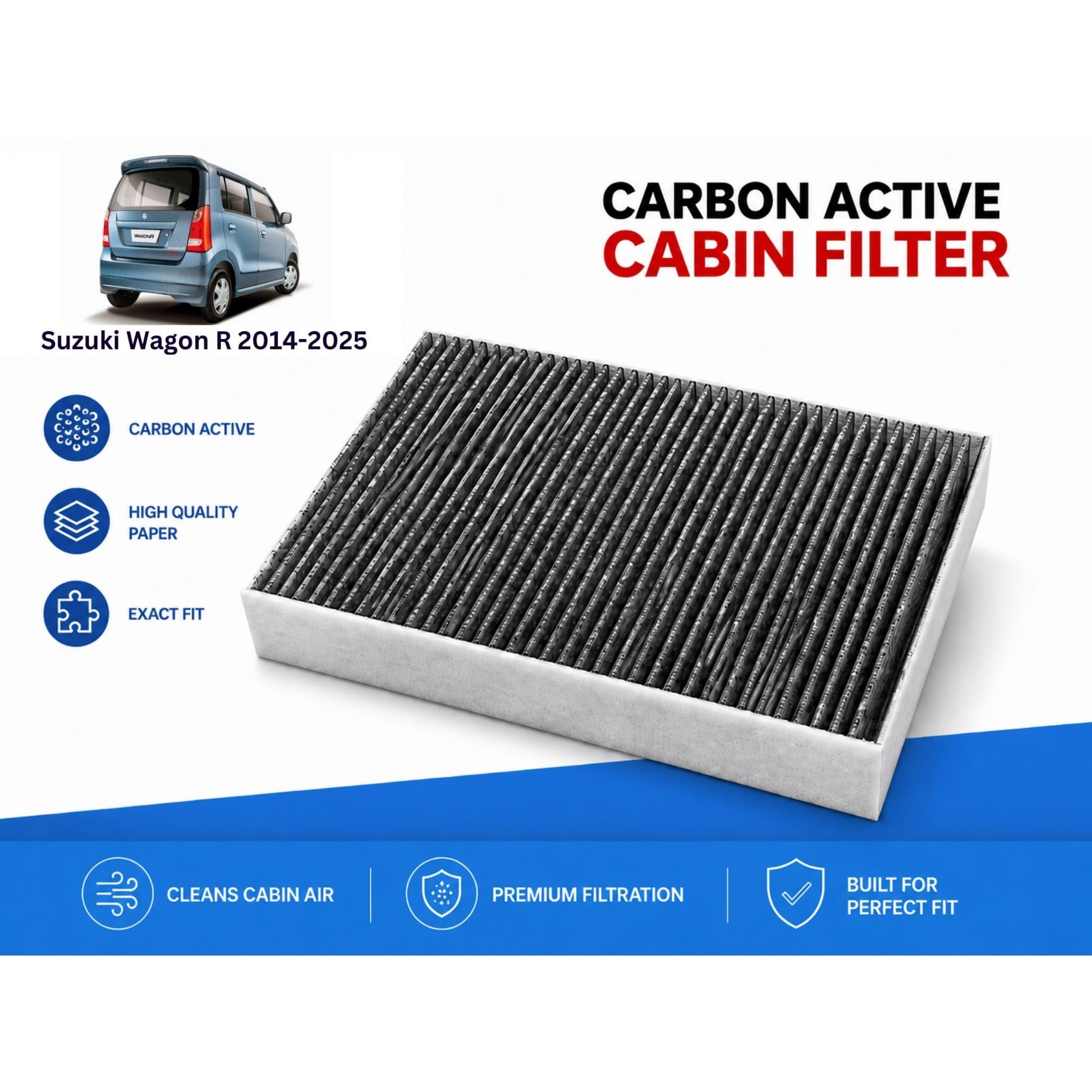 Suzuki Wagon R 2014-2025 Cabin Filter Carbon Active