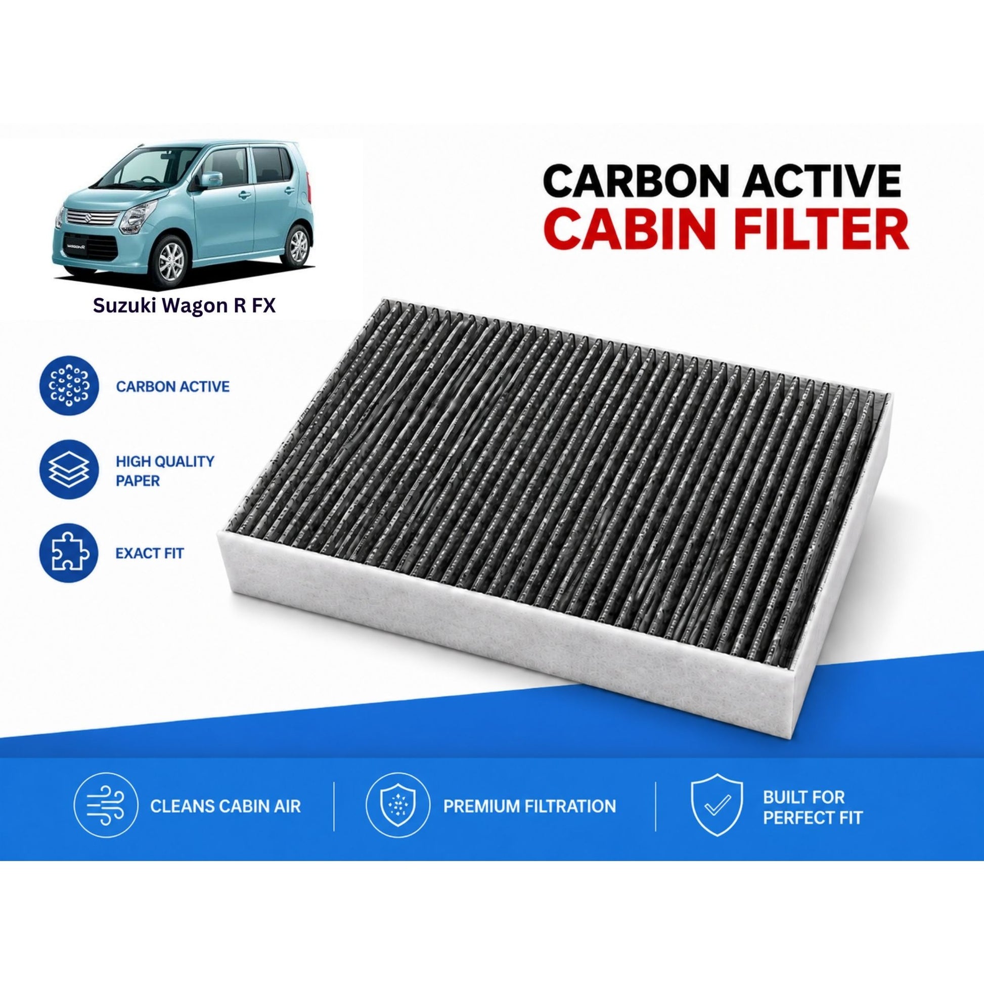 Suzuki Wagon R FX Cabin Filter Carbon Active