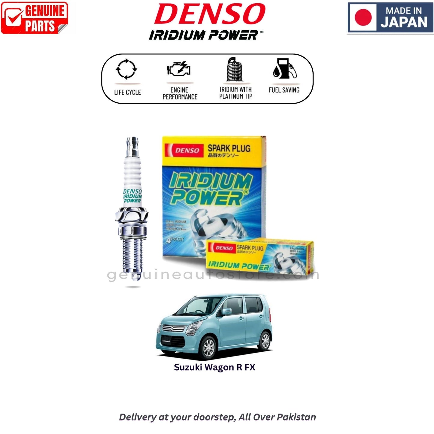 Suzuki Wagon R FX Denso Iridium Spark Plug in Pakistan, 100% Genuine, Reliable, Best Price, Cash on Delivery Available