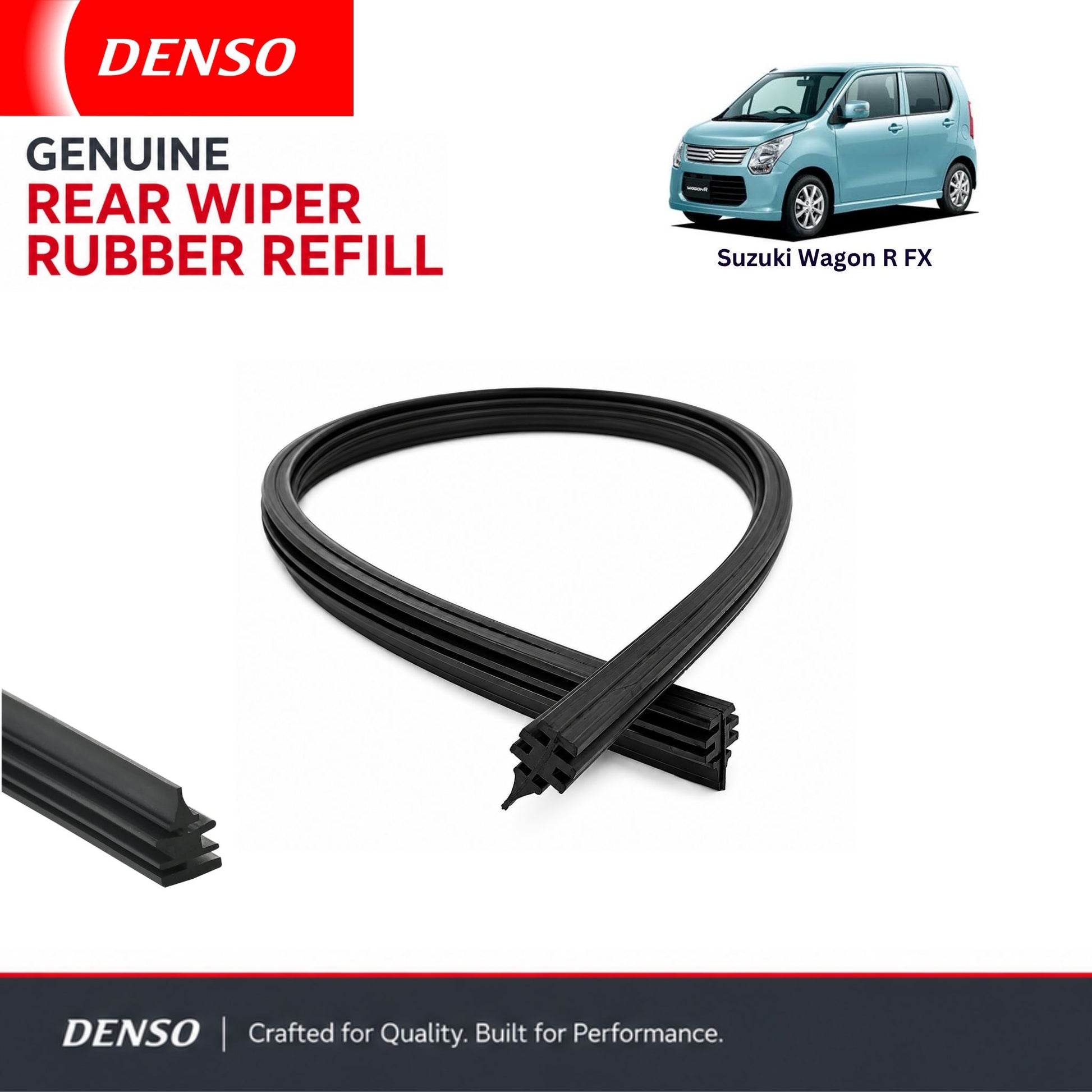 Denso Genuine rear wiper rubber for Suzuki Wagon R FX