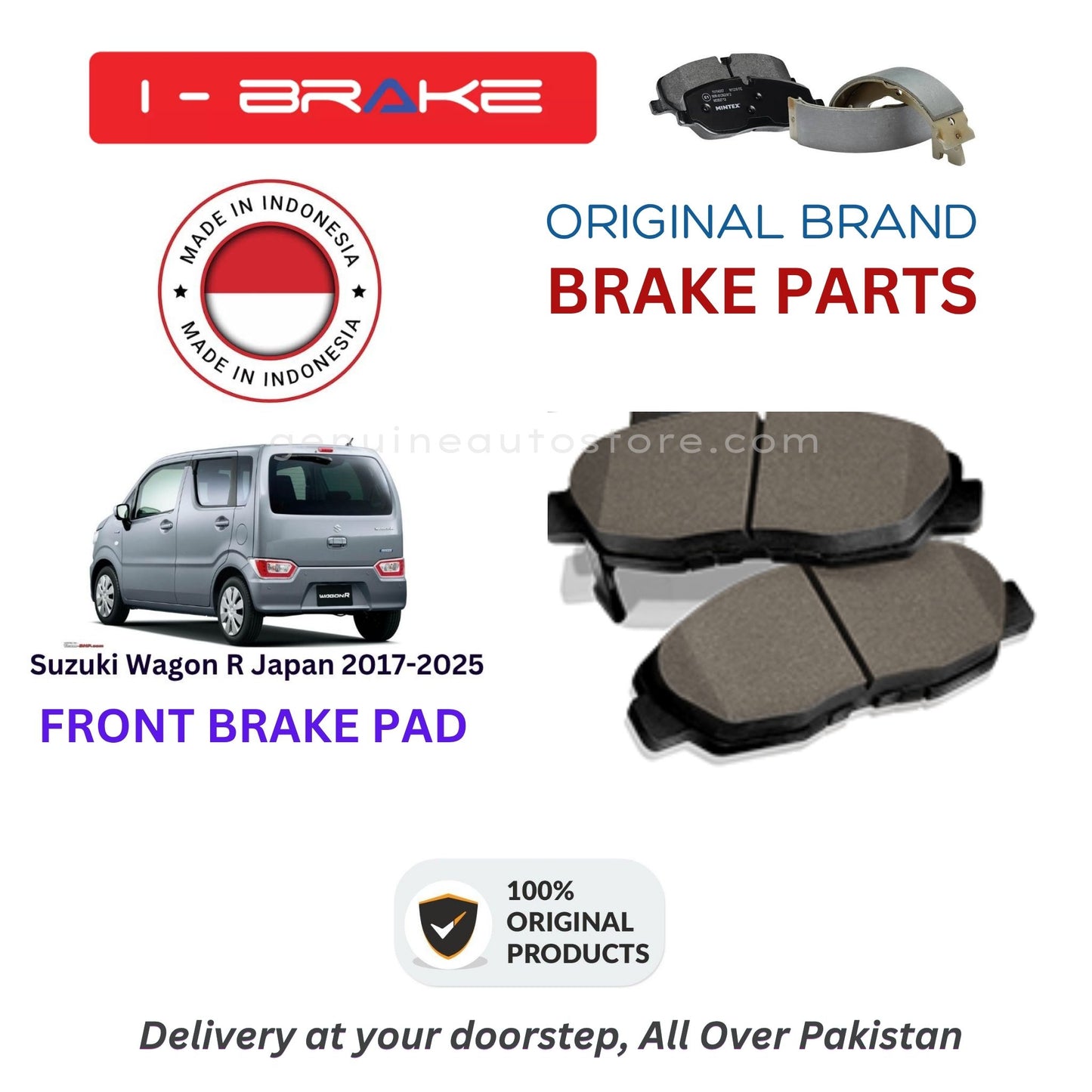 Suzuki Wagon R Japan 2017-2025 Front Brake Pads iBrake Indonesia Genuine