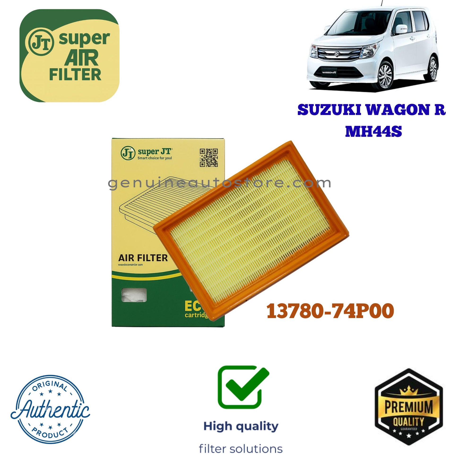 Suzuki Wagon R MH44S Air Filter Super JT 13780-74P00 in Pakistan
