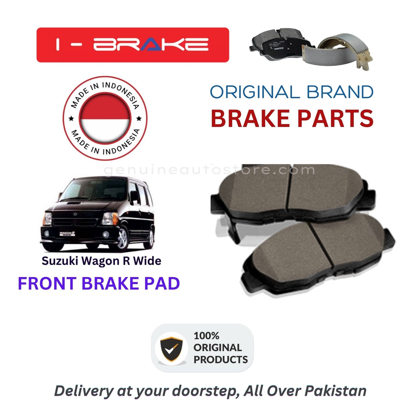 Suzuki Wagon R Wide Front Brake Pads iBrake Indonesia Genuine