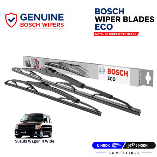Bosch Genuine metal front wiper set for Suzuki Wagon R Wide, pair of two