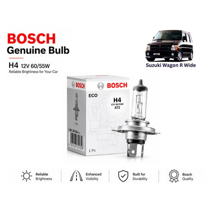 Suzuki Wagon R Wide Headlight Bulb Bosch in Pakistan