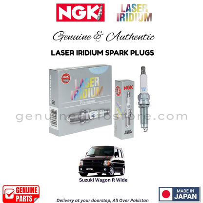 Suzuki Wagon R Wide NGK LASER IRIDIUM SPARK PLUGS in Pakistan. 100% Genuine, Reliable, Best Price, Cash on Delivery Available