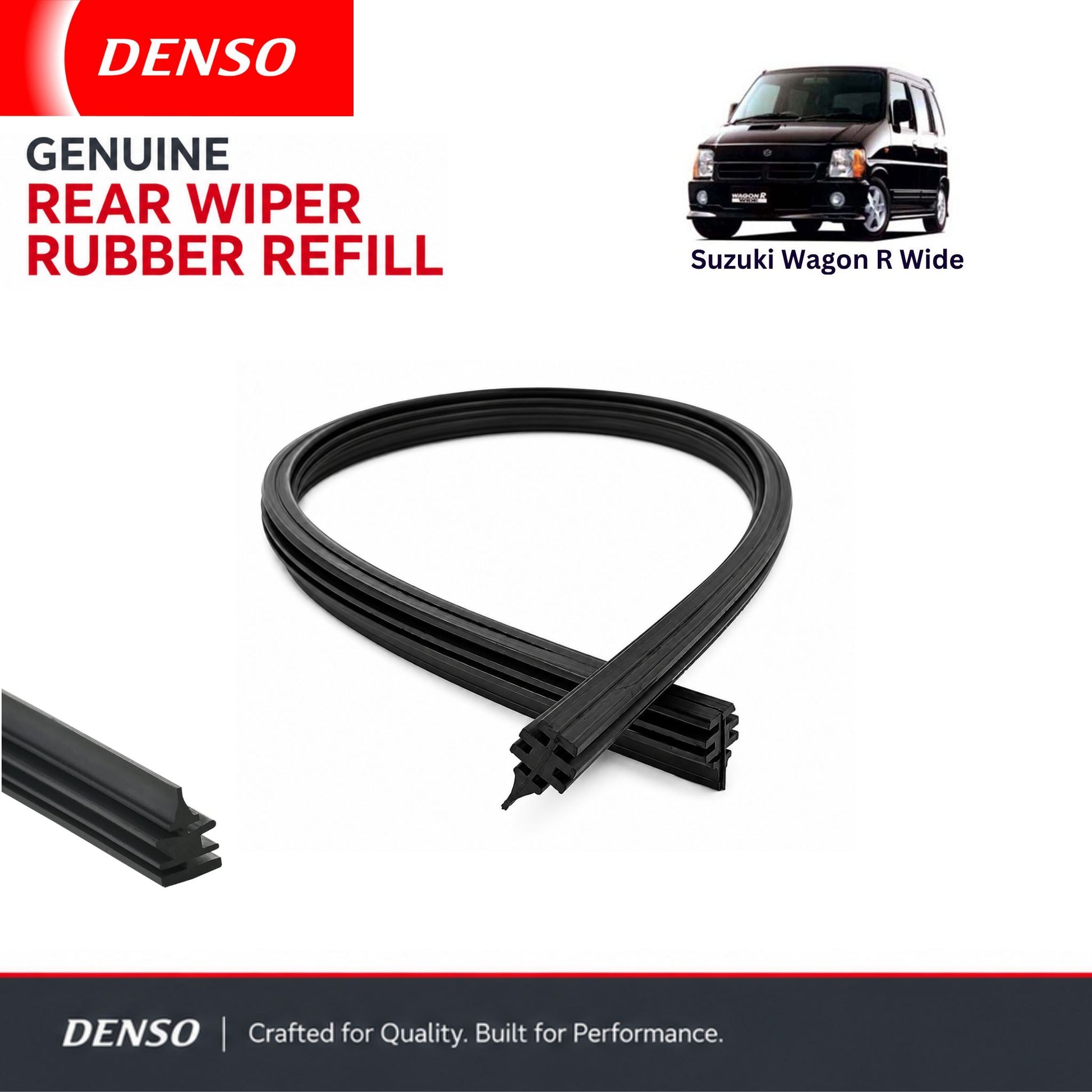 Denso Genuine rear wiper rubber for Suzuki Wagon R Wide
