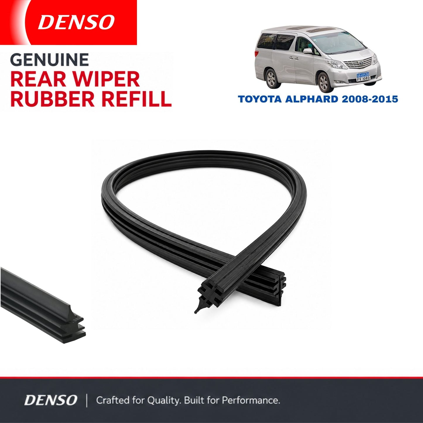 Denso Genuine rear wiper rubber for Toyota Alphard 2008-2015