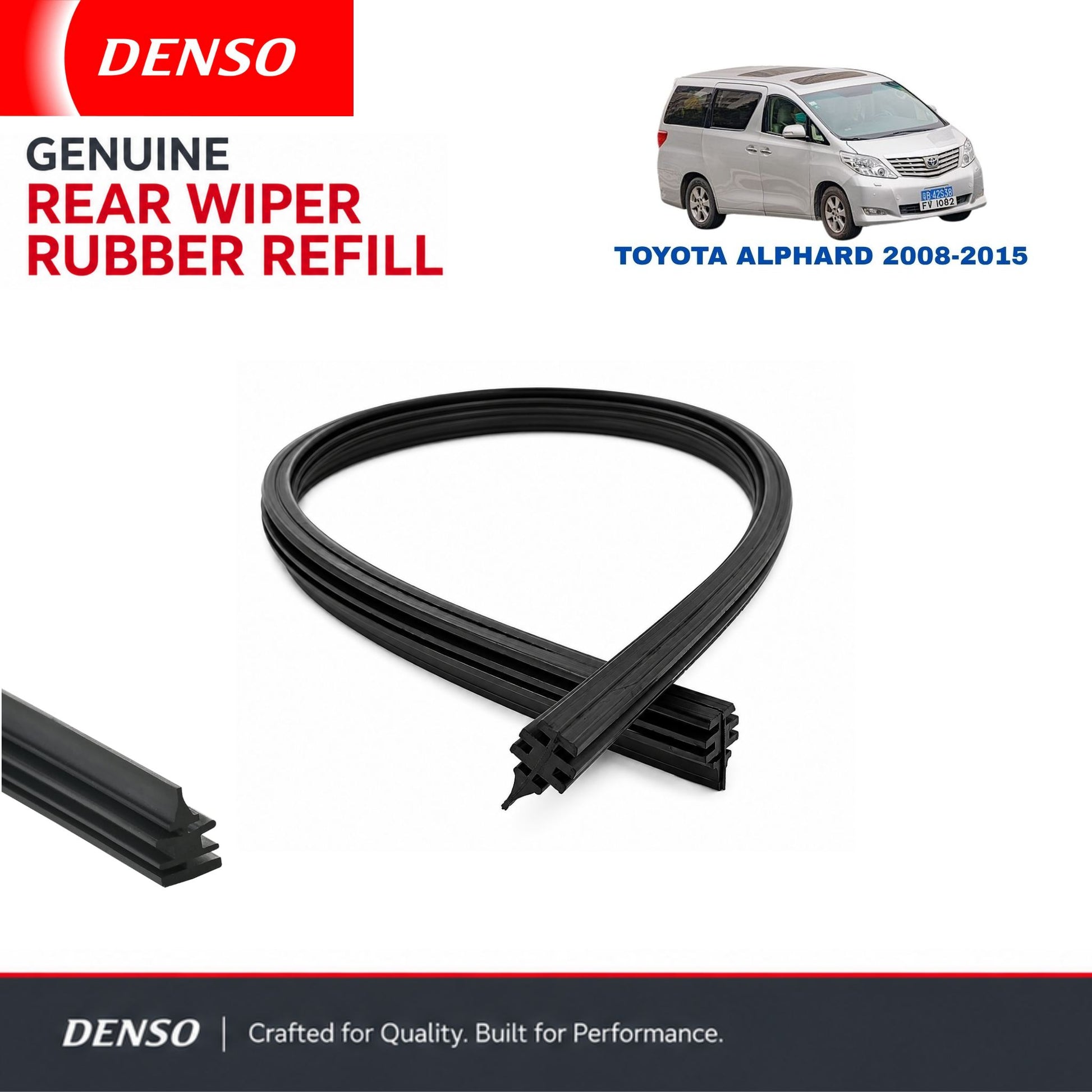 Denso Genuine rear wiper rubber for Toyota Alphard 2008-2015