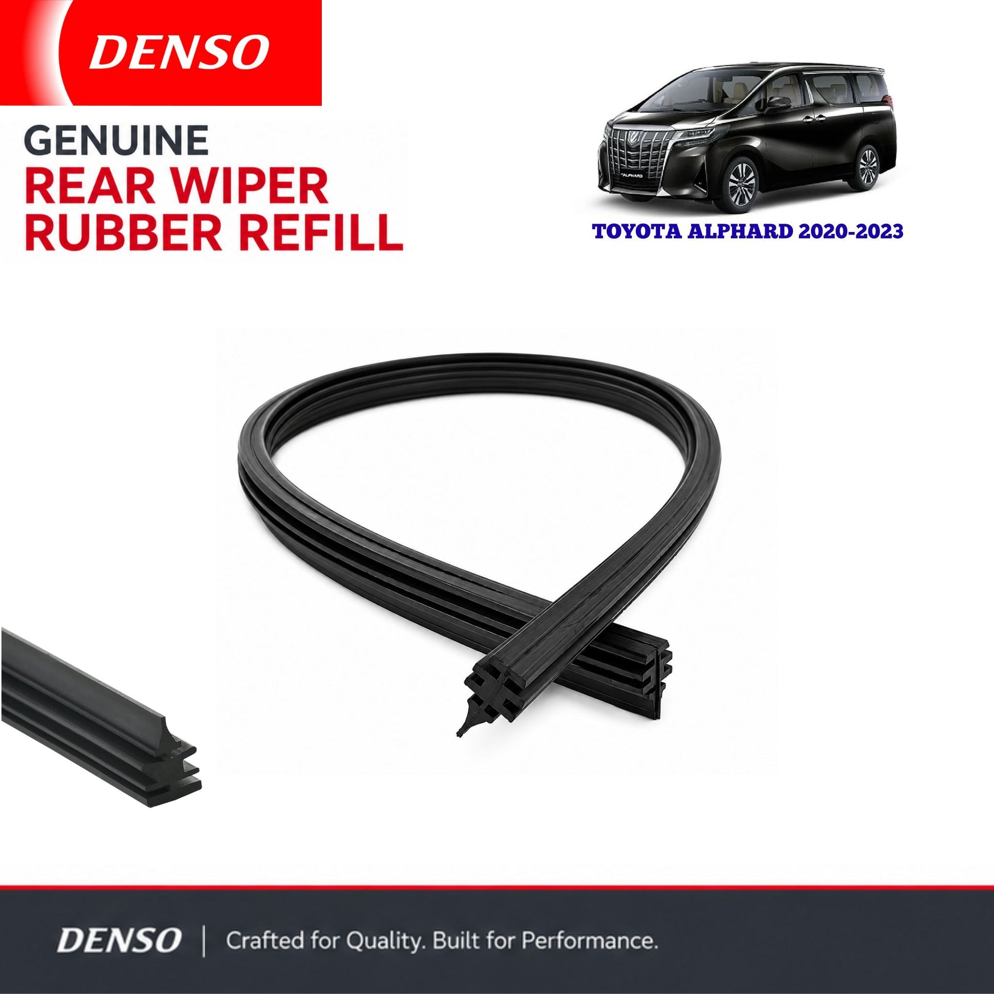 Denso Genuine rear wiper rubber for Toyota Alphard 2020-2023