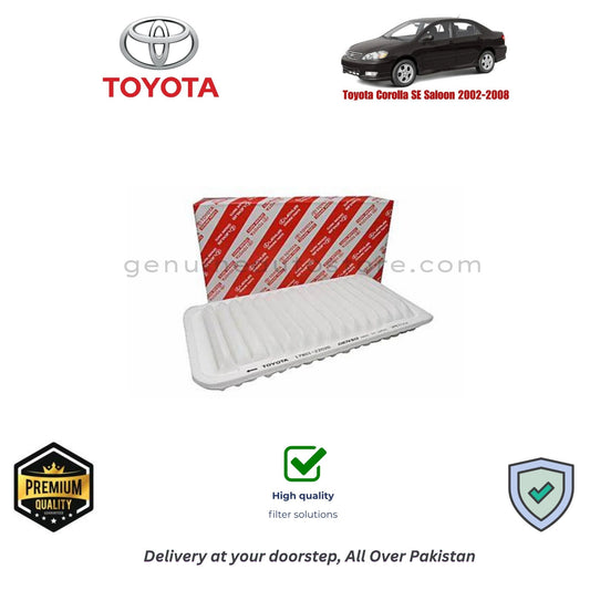 TOYOTA COROLLA SE SALOON 2002-2008   Air Filter Premium Quality in Pakistan, 100% Genuine, Reliable, Best Price, Cash on Delivery 