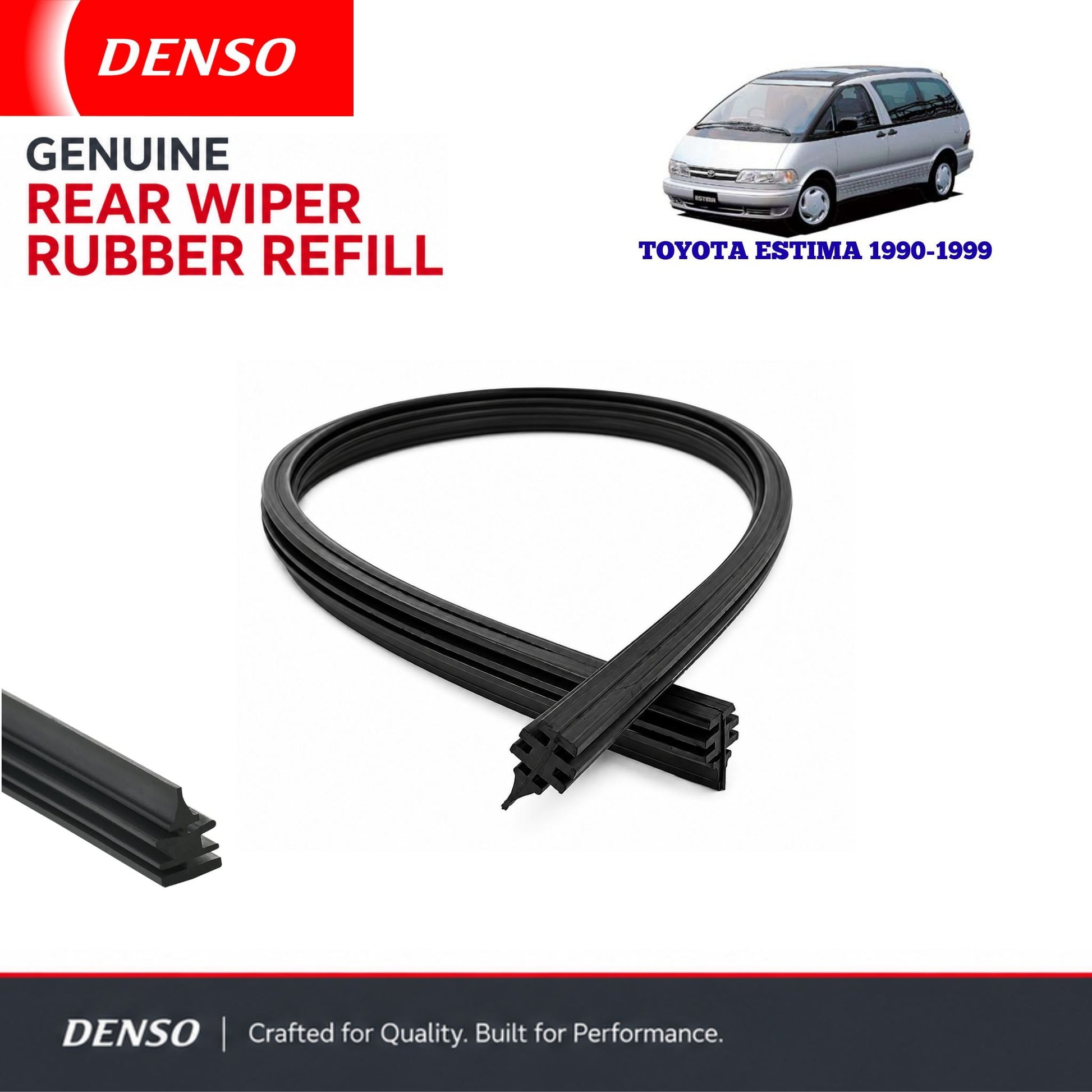 Denso Genuine rear wiper rubber for Toyota Estima 1990-1999