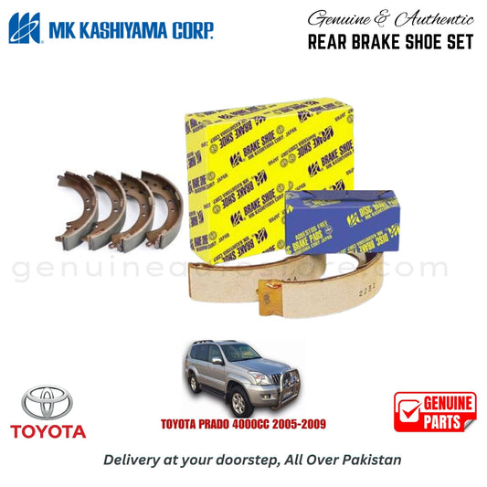 TOYOTA PRADO 4000CC 2005-2009 MK JAPAN REAR BRAKE SHOE SET in Pakistan. 100% Genuine, Reliable, Best Price, Cash on Delivery Available 
