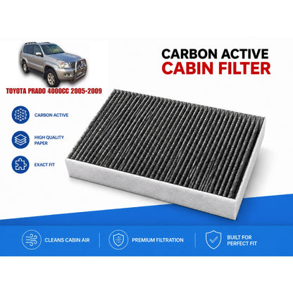 TOYOTA PRADO 400CC 2005-2009 Cabin Filter Carbon Active  in Pakistan