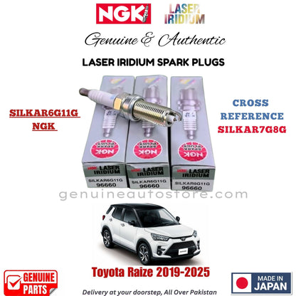 TOYOTA_RAIZE_2019-2025_LASER_IRIDIUM_SPARK_PLUG_NGK_3_Pieces_in_pakistan