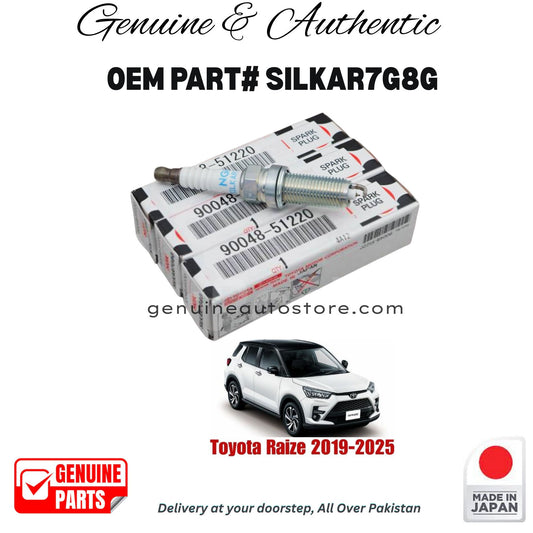 TOYOTA RAIZE 2019-2025 GENUINE SPARK PLUG SILKAR7G8G in pakistan