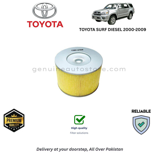 TOYOTA SURF DIESEL 2000-2009 Air Filter Premium Quality in Pakistan, 100% Genuine, Reliable, Best Price, Cash on Delivery 