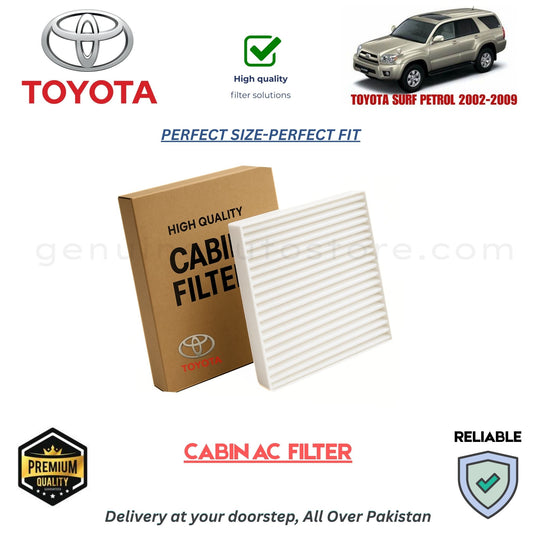 TOYOTA SURF PETROL 2002-2009 CABIN AC FILTER in Pakistan. 100% Genuine, Reliable, Best Price, Cash on Delivery Available 