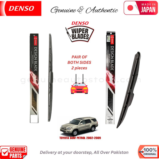 TOYOTA SURF PETROL 2002-2009 DENSO JAPAN WIPER BLADE SET in Pakistan. 100% Genuine, Original, Best Price, Cash on Delivery Available