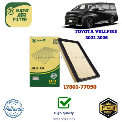 TOYOTA VELLFIRE 2023-2026 Air Filter Super JT LEXUS ES300H 2018-2020 Air Filter Super JT LEXUS RX350H 2023-2026 Air Filter Super JT 17801-77050 in Pakistan in Pakistan in Pakistan