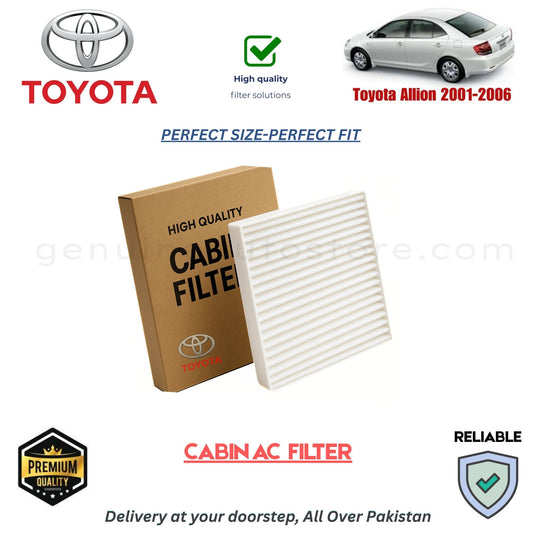 Toyota Allion 2001-2006 CABIN AC FILTER in Pakistan. 100% Genuine, Reliable, Best Price, Cash on Delivery Available 