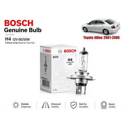 Toyota Allion 2001-2006 Headlight Bulb Bosch in Pakistan