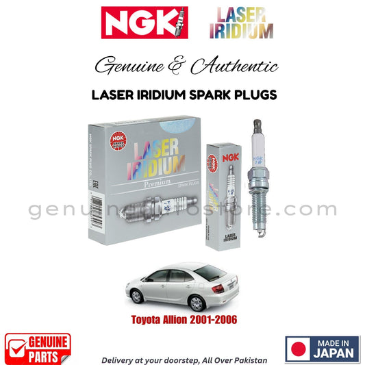 Toyota Allion 2001-2006 NGK LASER IRIDIUM SPARK PLUGS in Pakistan. 100% Genuine, Reliable, Best Price, Cash on Delivery Available