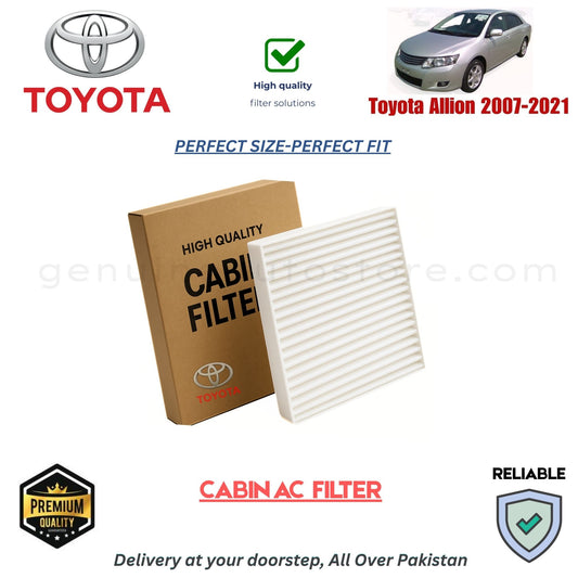 Toyota Allion 2007-2021 CABIN AC FILTER in Pakistan. 100% Genuine, Reliable, Best Price, Cash on Delivery Available 