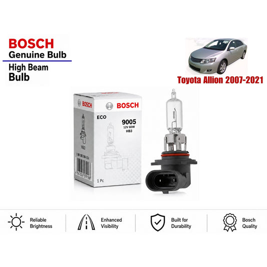 Toyota Allion 2007-2021 High Beam Headlight Bulb Bosch in Pakistan 