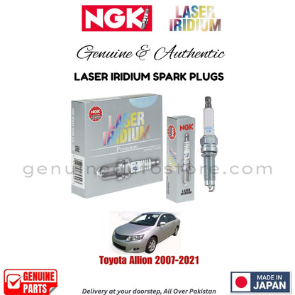 Toyota Allion 2007-2021 NGK LASER IRIDIUM SPARK PLUGS in Pakistan. 100% Genuine, Reliable, Best Price, Cash on Delivery Available