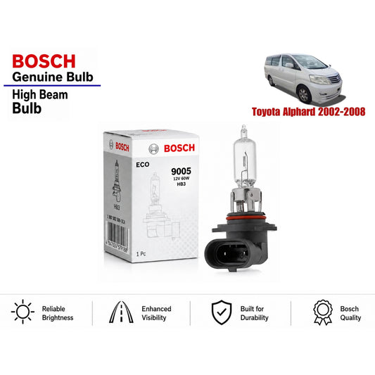 Toyota Alphard 2002-2008 High Beam Headlight Bulb Bosch in Pakistan 
