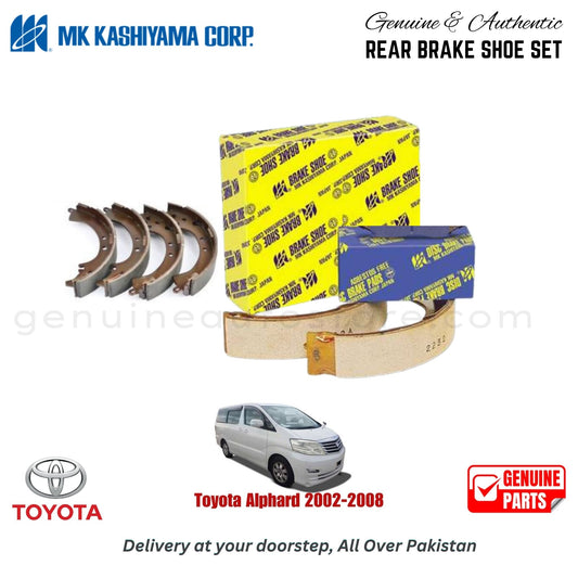 Toyota Alphard 2002-2008 MK JAPAN REAR BRAKE SHOE SET in Pakistan. 100% Genuine, Reliable, Best Price, Cash on Delivery Available