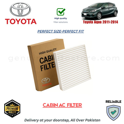 Toyota Aqua 2011-2014 CABIN AC FILTER in Pakistan. 100% Genuine, Reliable, Best Price, Cash on Delivery Available 