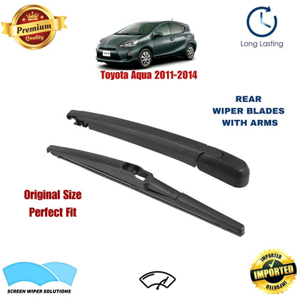 Toyota Aqua 2011-2014 Rear Wiper Blade with Arm in Pakistan
