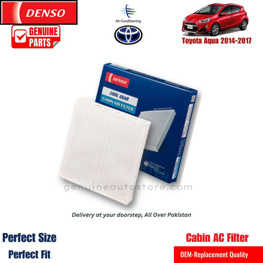 Toyota Aqua 2014-2017  Denso Genuine Cabin Ac Filter in Pakistan. 100% Genuine, Reliable, Best Price, Cash on Delivery Available   