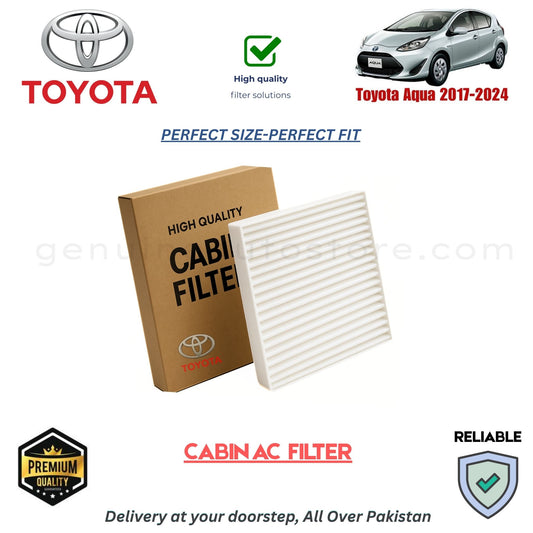 Toyota Aqua 2017-2024 CABIN AC FILTER in Pakistan. 100% Genuine, Reliable, Best Price, Cash on Delivery Available 
