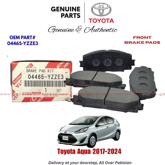 Toyota Aqua 2017-2024 Genuine Front Brake Pads 04465-YZZE3 Pakistan