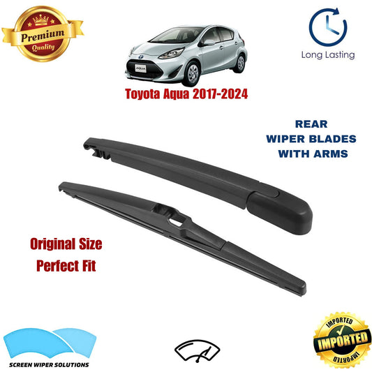 Toyota Aqua 2017-2024 Rear Wiper Blade with Arm in Pakistan