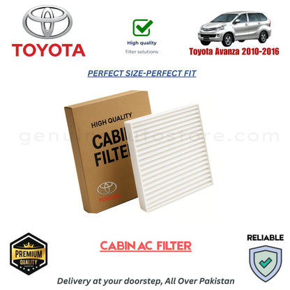 Toyota Avanza 2010-2016 CABIN AC FILTER in Pakistan. 100% Genuine, Reliable, Best Price, Cash on Delivery Available 