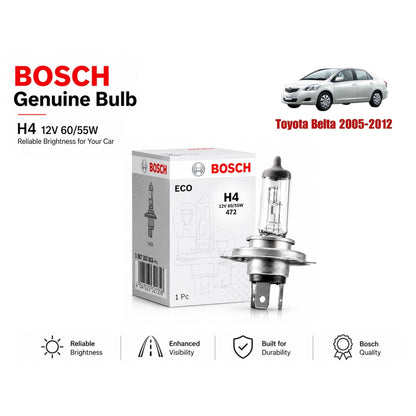 Toyota Belta 2005-2012 Headlight Bulb Bosch in Pakistan 