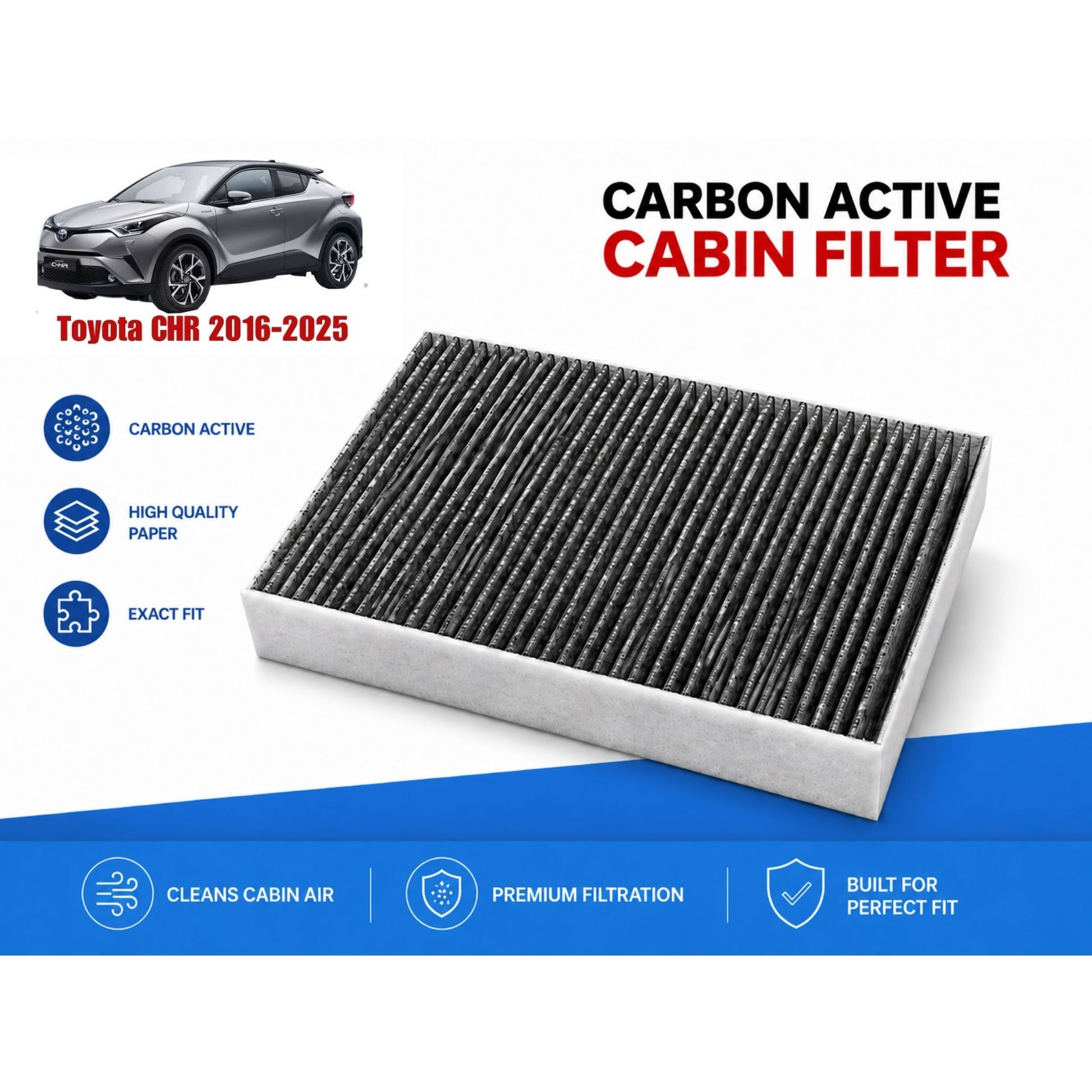 Toyota CHR 2016-2025 Cabin Filter Carbon Active