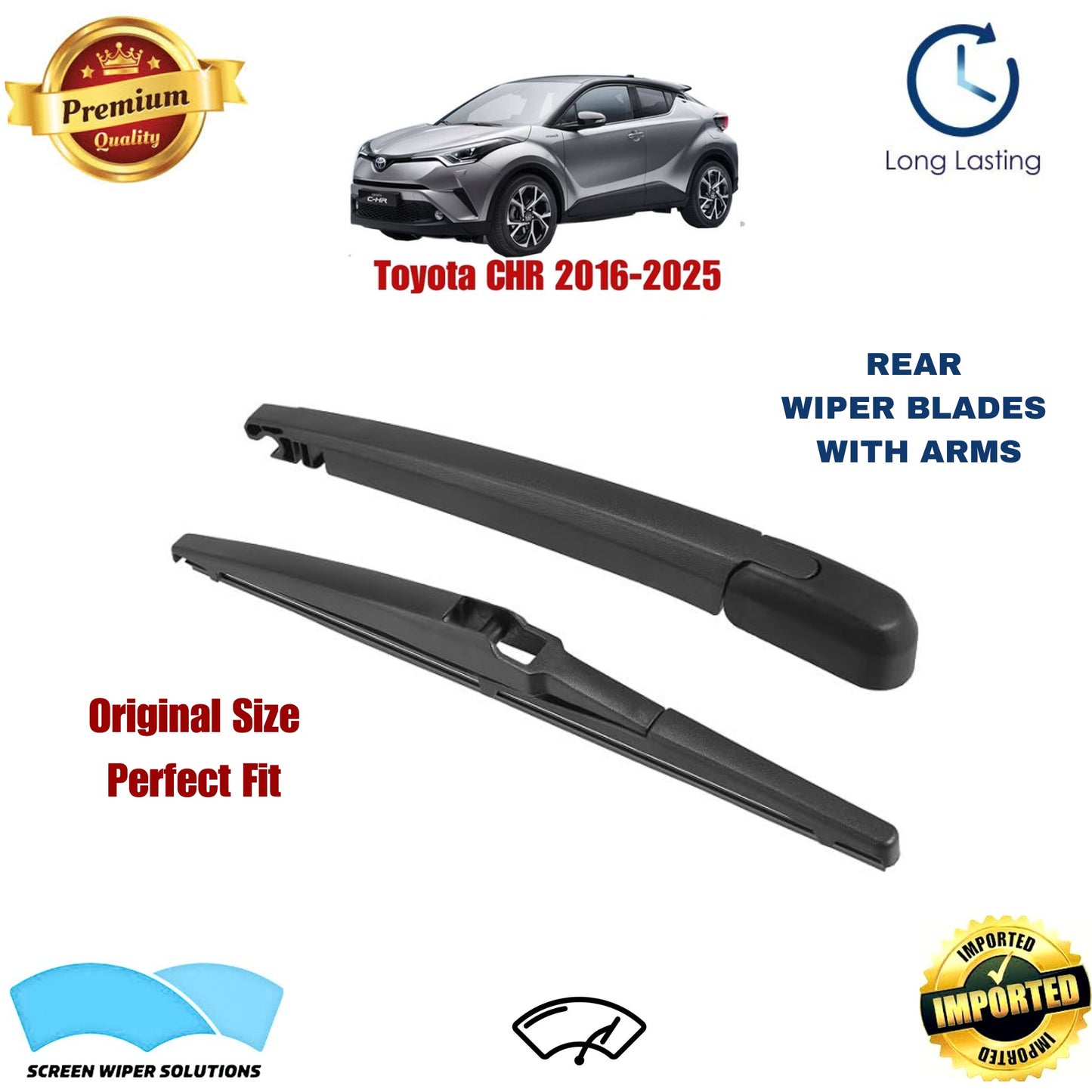 Toyota CHR 2016-2025 Rear Wiper Blade with Arm in Pakistan