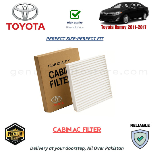 Toyota Camry 2011-2017 CABIN AC FILTER in Pakistan. 100% Genuine, Reliable, Best Price, Cash on Delivery Available 