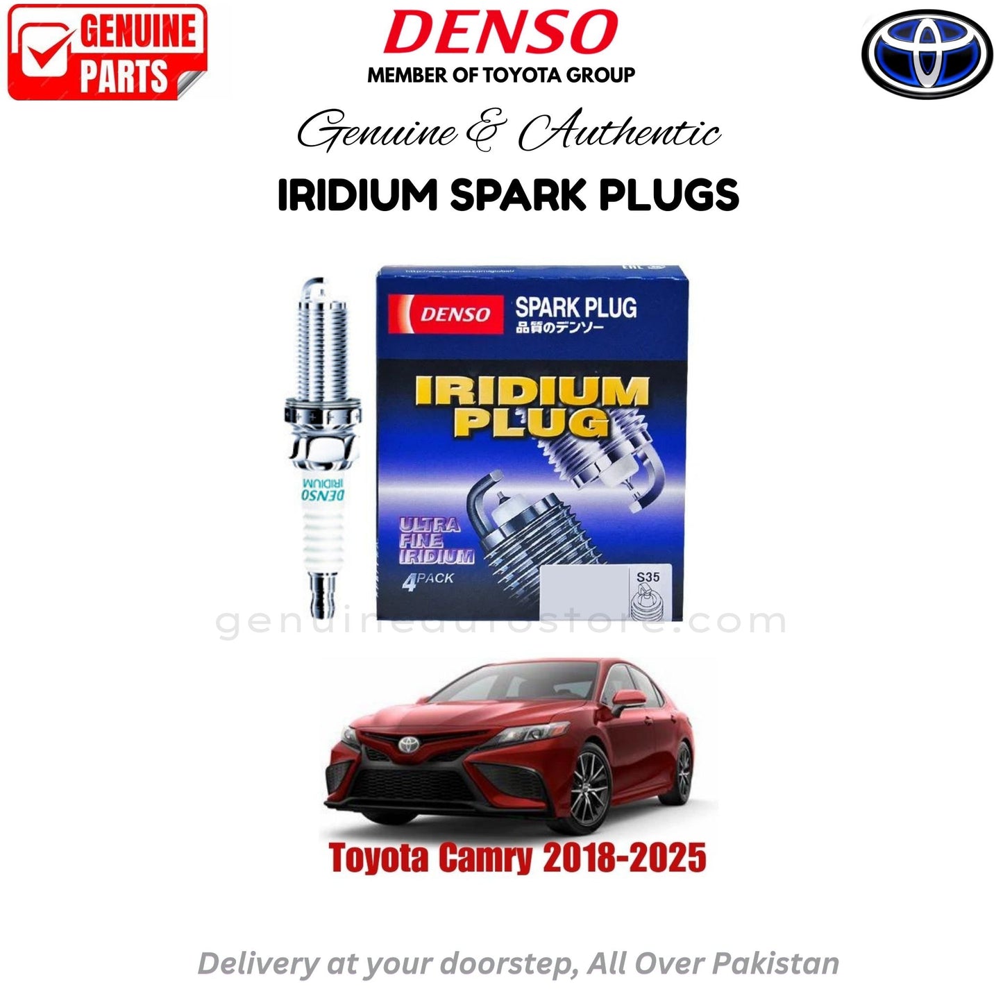 Toyota Camry 2018-2025 Denso Iridium Spark Plug in Pakistan, 100% Genuine, Reliable, Best Price, Cash on Delivery Available   