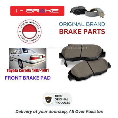 Toyota Corolla 1987-1991 Front Brake Pads iBrake Indonesia Genuine