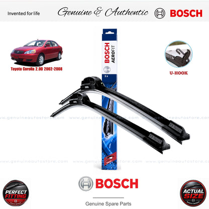 Toyota Corolla 2.0D 2002-2008 Bosch Genuine Front Wiper Blade Set Pakistan
